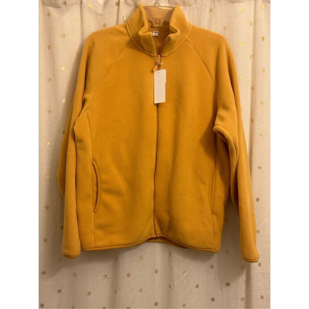 Uniqlo Medium Fleece Full-Zip Jacket - Yellow